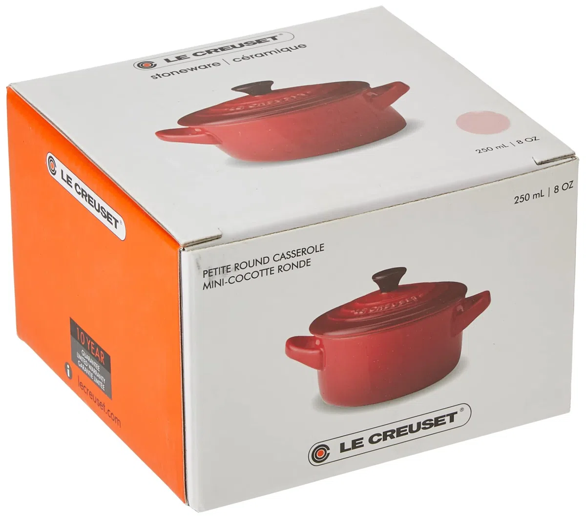 Le Creuset Mini cocotte de cerámica de gres, 10 cm, 0, 2L, Shell Pink, 71901107770100