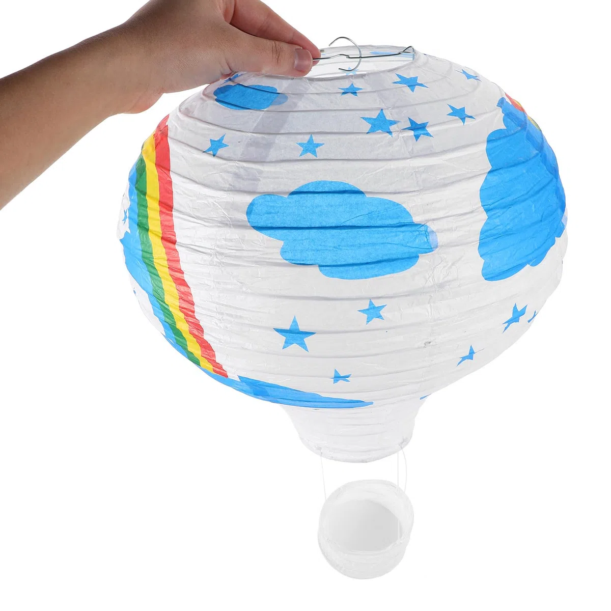 Papel Colgantes Reutilizables y Fáciles de Colgar Forma de Aerostático Pack de 3 Piezas Decoración Única para Bodas y Fiestas al Aire Libre