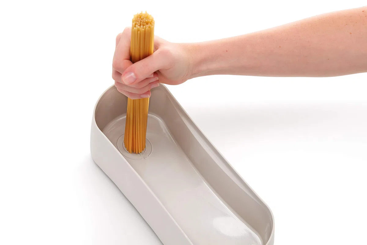 Lékué Quick Pasta, recipiente para cocinar pasta en microondas,Terracotta, Capacidad 1.5 l