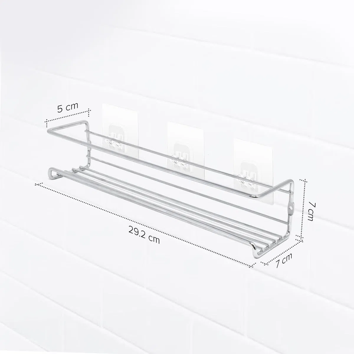 joeji's Kitchen Especiero de cuatro niveles | Especiero de cocina | Organizador de condimentos para estante de cocina | Organizador de especias para colgar en la pared | Plata