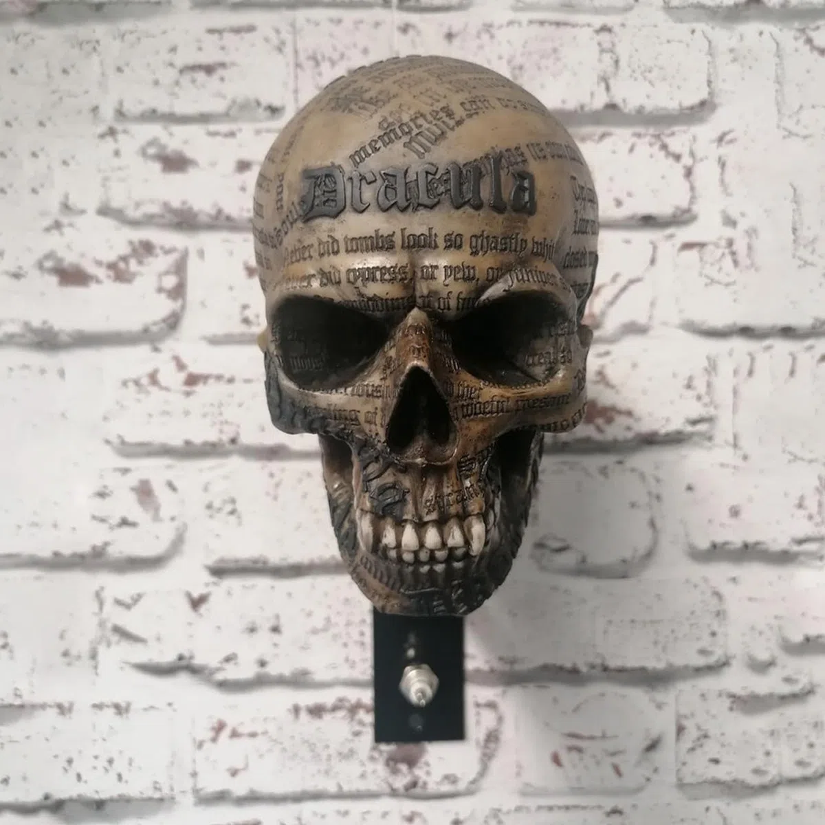 Soporte de calavera para casco de motocicleta, soporte de pared para almacenamiento de casco, estante de resina para abrigos, gorras, pelotas de béisbol y casco de rugby