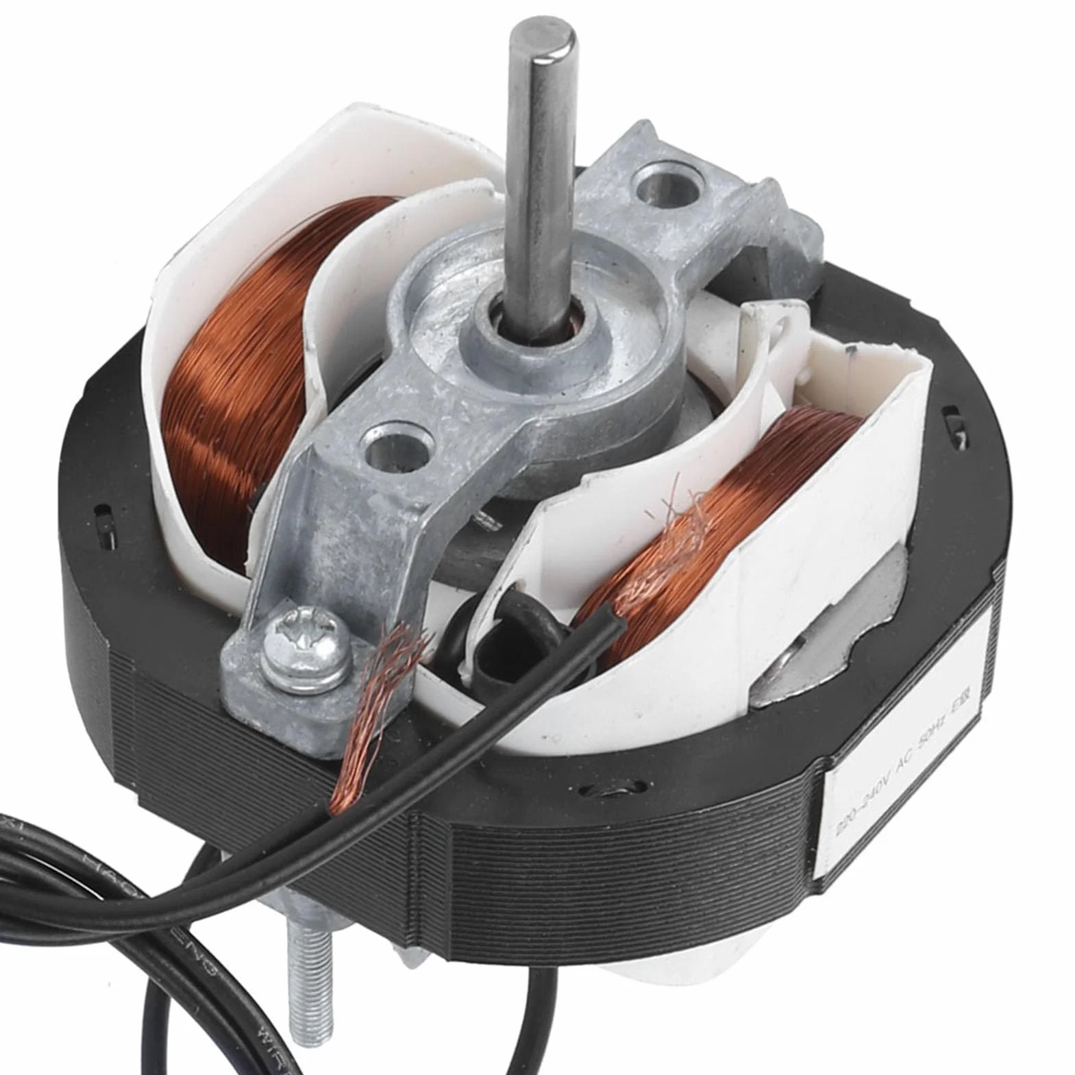Motor DC de Reemplazo para Calentadores y Filtros de Aire con Eje Largo Modelo YJ5812 2400 rpm 220V Eficiente para Sistemas de Calefacción y Ventilación