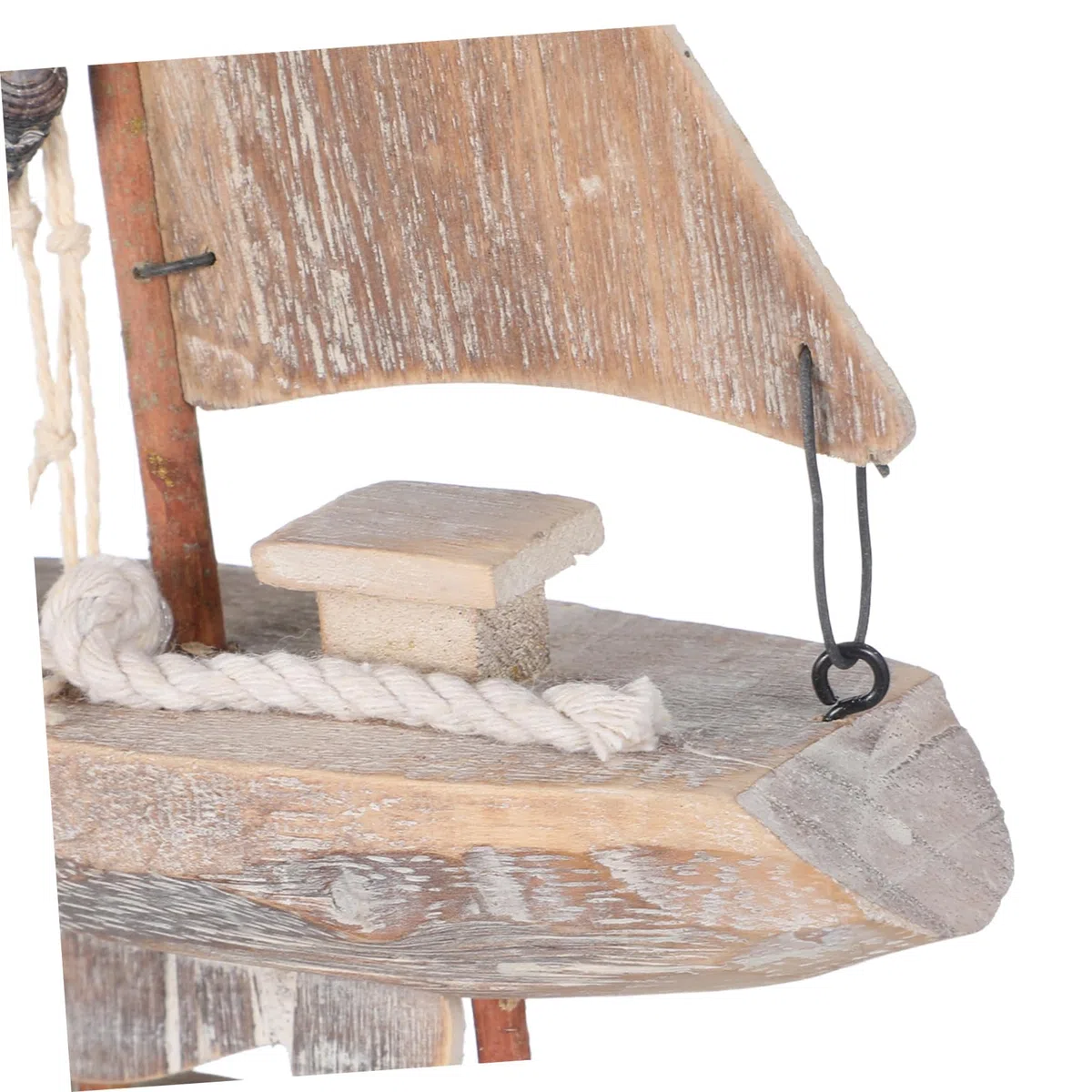 Operitacx Adornos de navegación Antigua de Barco de Vela decoración de Bote pequeño decoración del Adorno para Botes de Vela estatuilla de Barco Madera