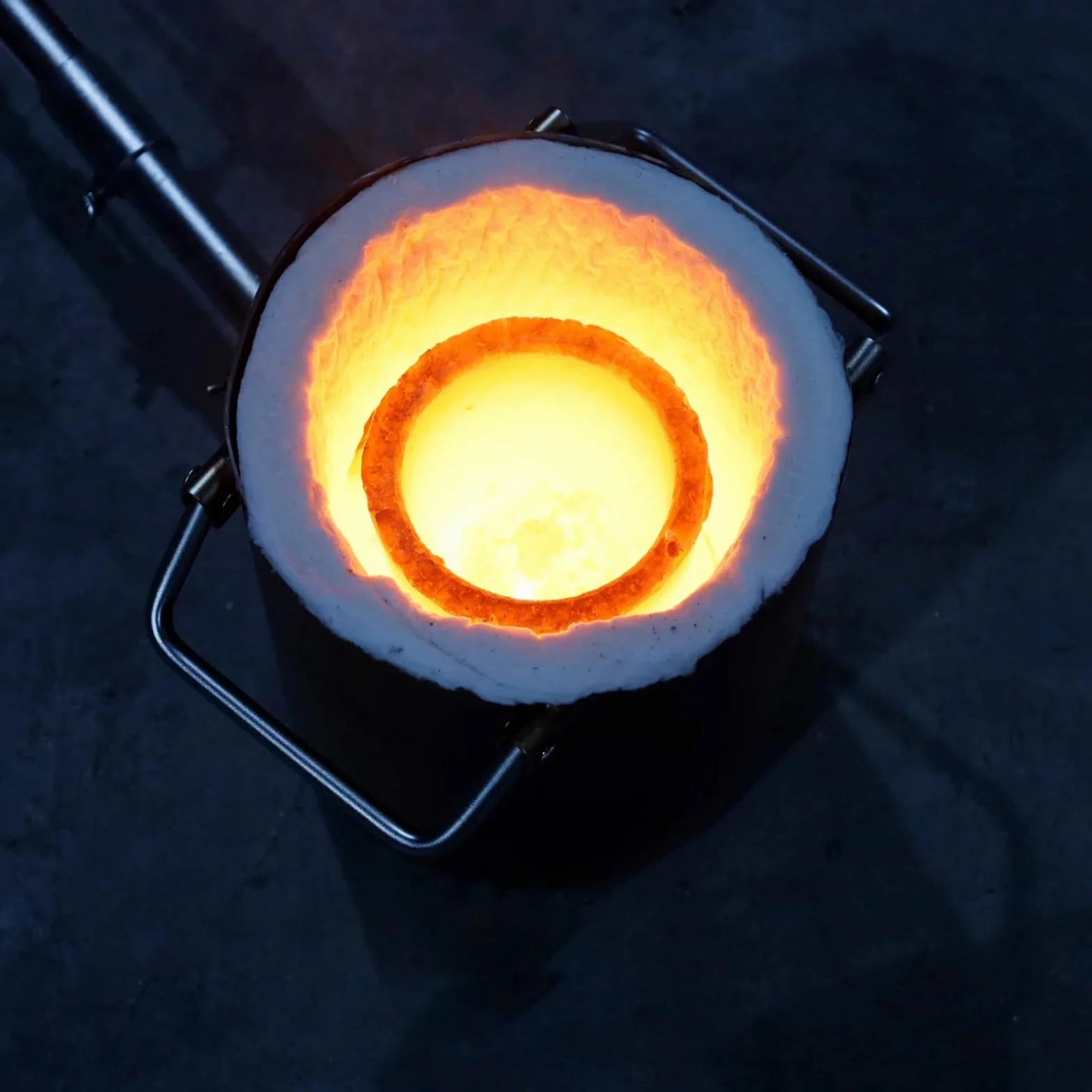 Molde de Fusión de Fundición de Grafito, Molde de Lingotes de Grafito para La Fusión de Metales Fundición Refinado Oro Plata Cobre Latón Aluminio (#4-2KG)