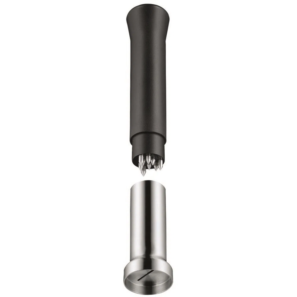 WMF Top Tools - Molinillo de Nuez Moscada 16,5 cm, Molinillo con Compartimento de Almacenamiento, Acero Inoxidable Cromargan