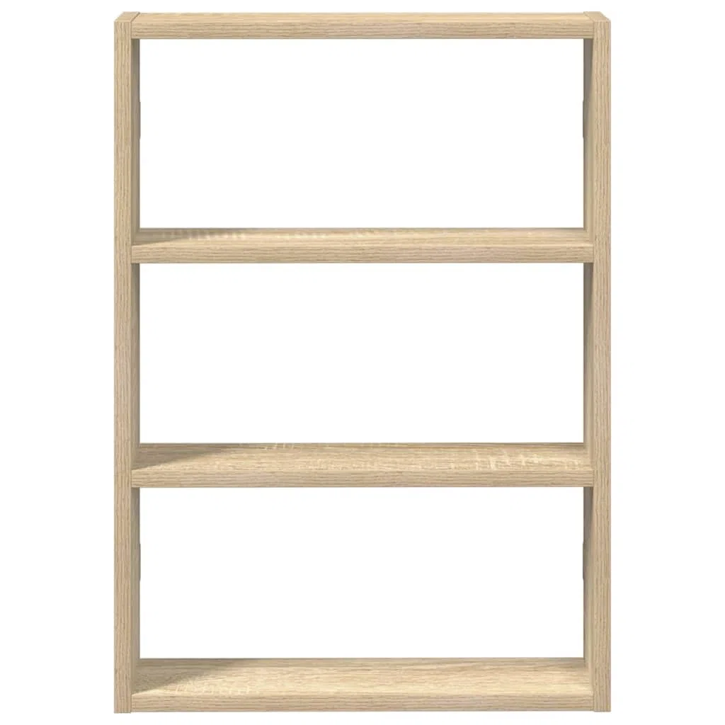 vidaXL Estantería de Pared Madera ingeniería Roble Sonoma 43x9x60 cm, estantería Flotante, estantería montada en la Pared, estantería de Pared