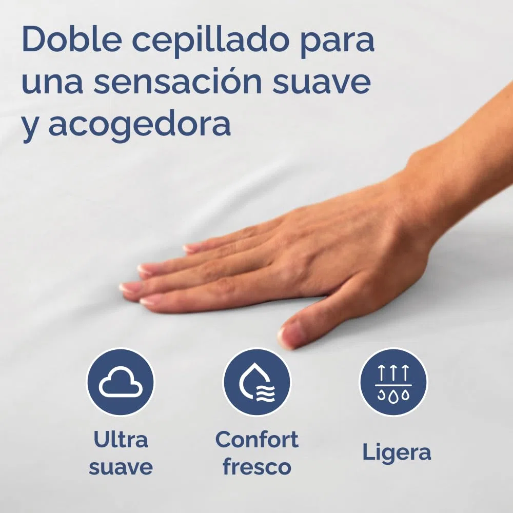 Sábana Bajera Ajustable 180x200 cm - Alto Especial 40 cm Colchón Alto - Sábanas Bajeras Microfibra Suave Transpirable y Antiarrugas - Bajera Cama con Goma Elástica - Oeko-Tex - Bed Sheets - Blanco