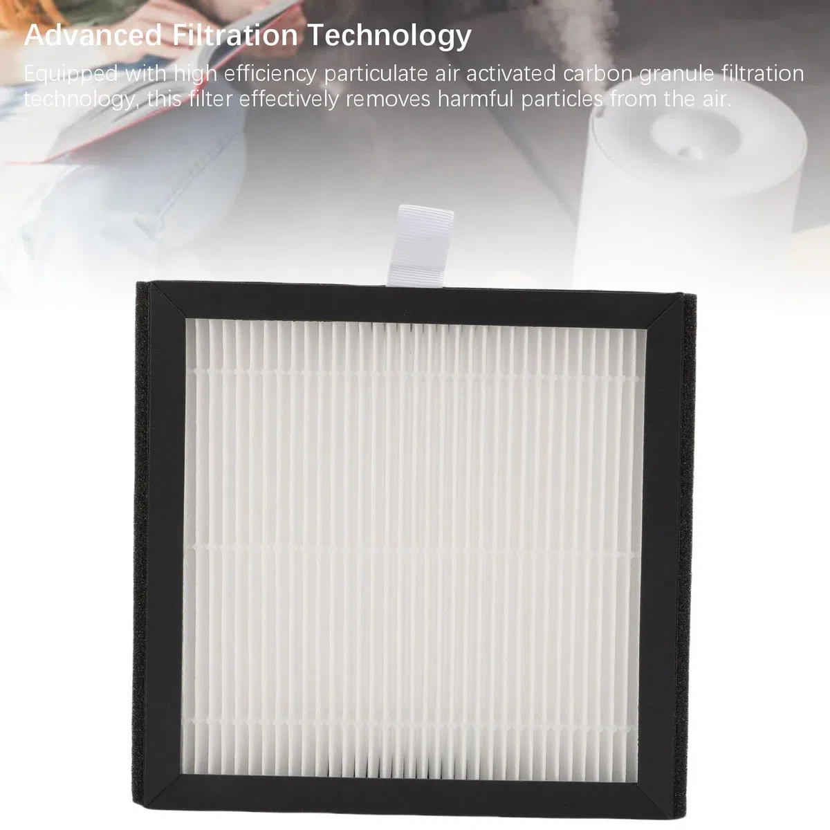 Qcwwy Deshumidificador Purificador de Aire Filtro Deshumidificador Reemplazo de Reemplazo Filtro de Carbono Activado Tecnología de Filtración