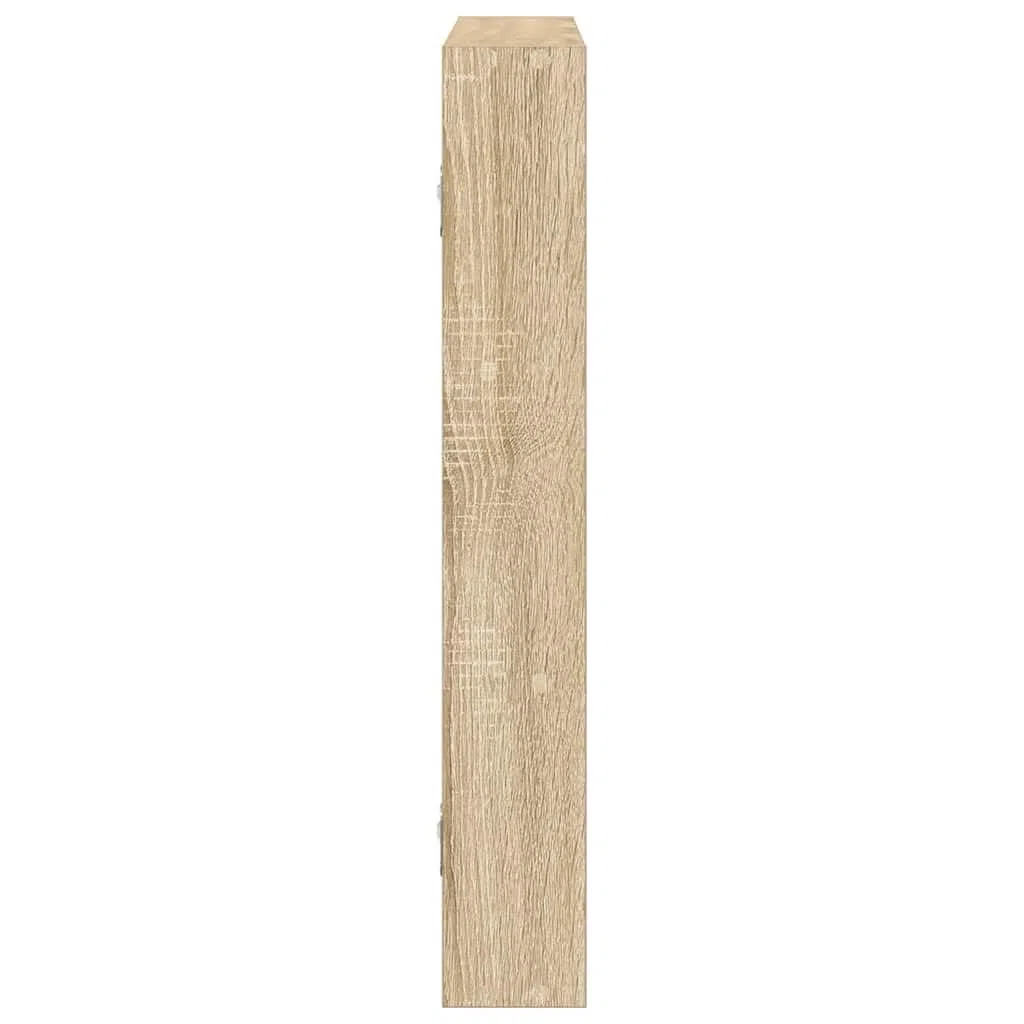 vidaXL Estantería de Pared Madera ingeniería Roble Sonoma 43x9x60 cm, estantería Flotante, estantería montada en la Pared, estantería de Pared