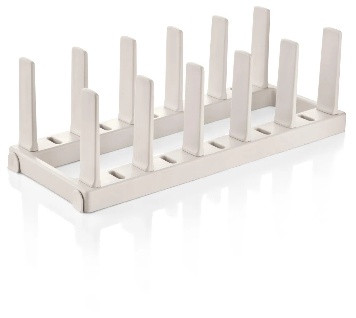 Tescoma - Soporte para Sartenes de Plástico FlexiSPACE - Organizador de Cocina - Apto para Lavavajillas - Color: Blanco