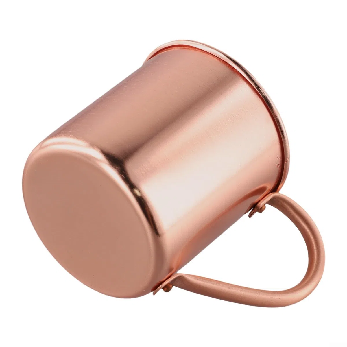Taza de cobre puro de 450 ml para café y cerveza, vaso de cobre de lado recto, mejora el sabor, para camping, hogar y bar uso