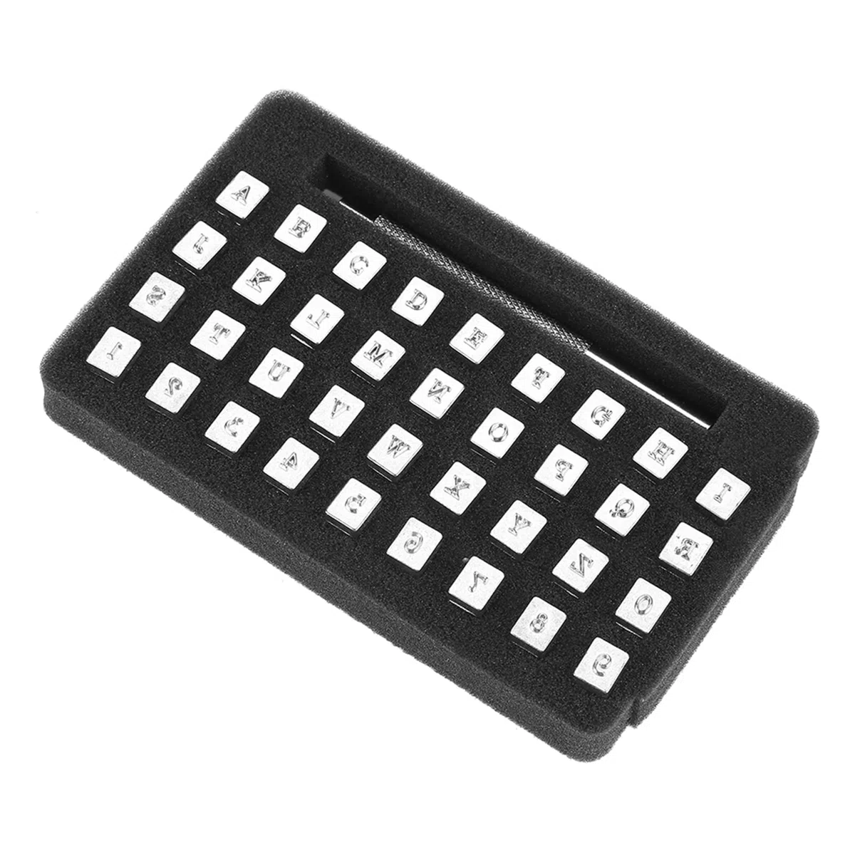 Al Letter Punch,Lettres A Frapper Cuir,Juego De Sellos De Letras Y Números,Sellos De Letras Para Arcilla 36 Piezas Número De Letras De Acero Estampador De Cuero Herramienta De (3 mm)