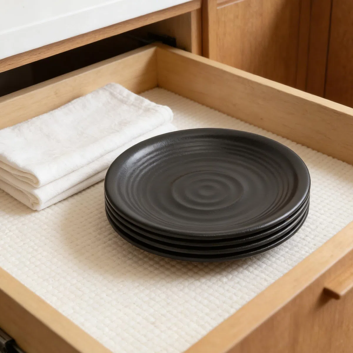APOMOONS Platos de Melamina Negros 8 Piezas 15 cm, Platos Pequeños para Salsas Snacks Sushi Postre, Vajilla Negra Resistente con Acabado Mate para Casa Restaurante Buffet
