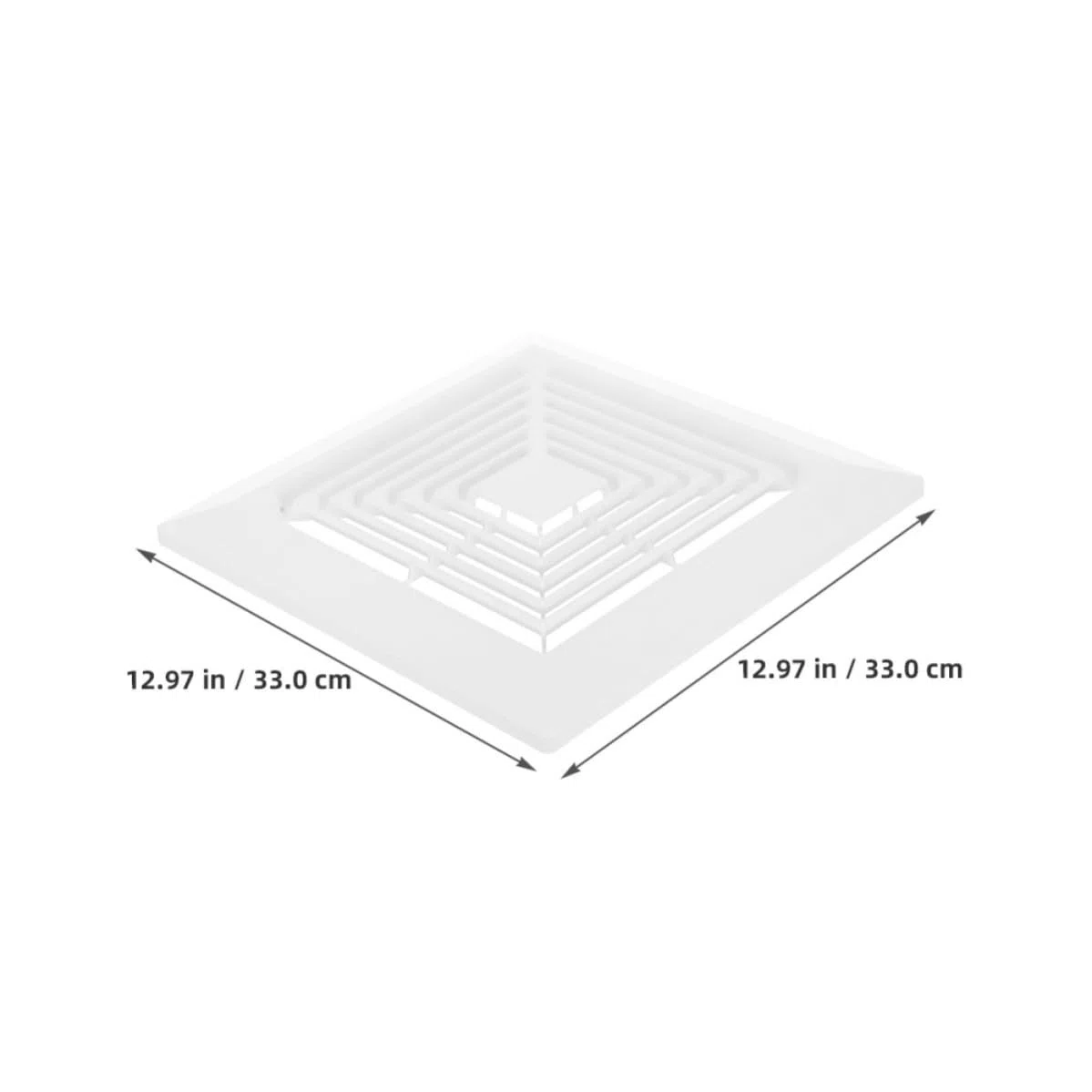 Zerodeko Cubierta de Ventilación Cuadrada y Construcción Duradera Diseño con Panel de Resorte, Material Abs Resistente para Extractor de Aire para Techo