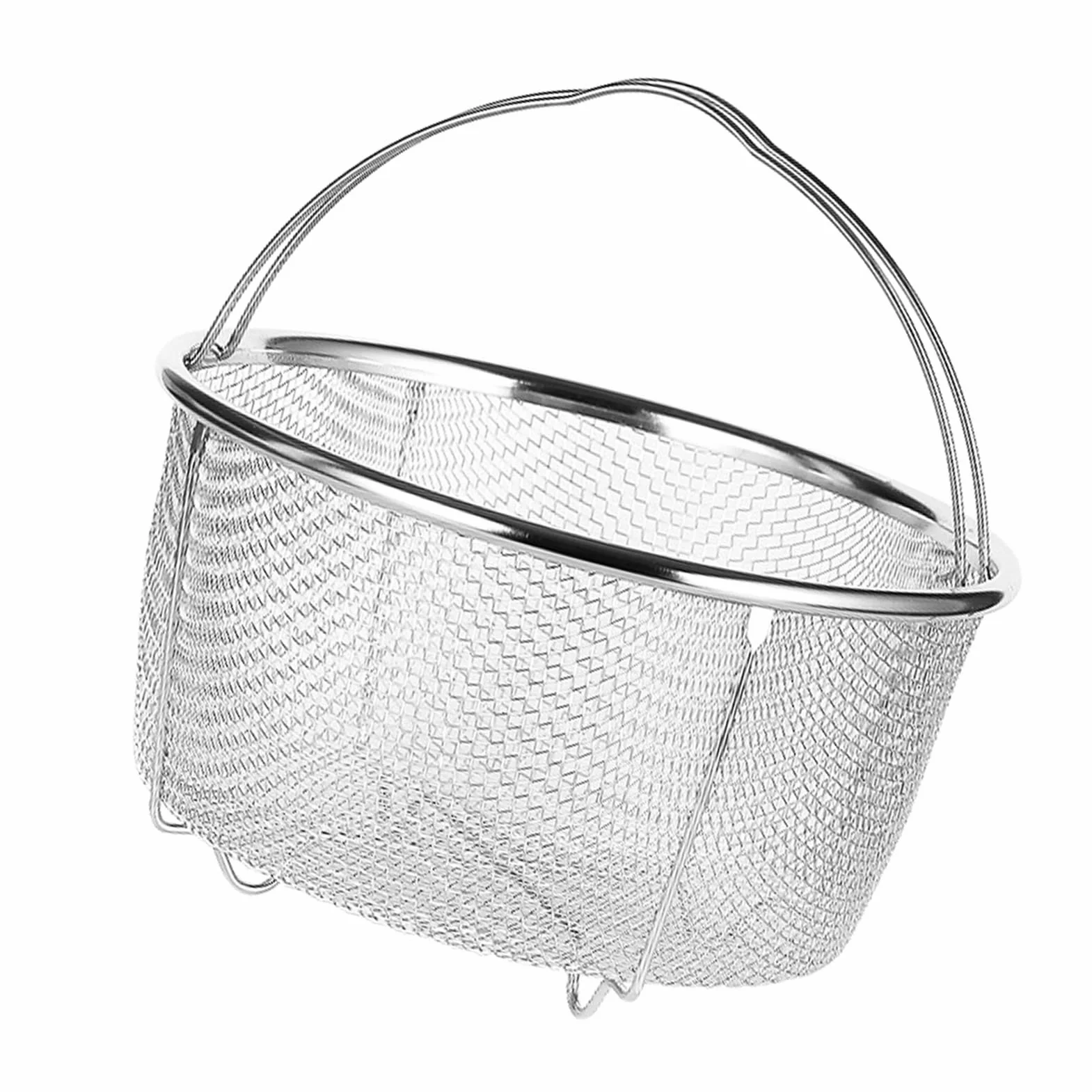 Cesta de vapor de malla de acero inoxidable diseño versátil filtro eficiente cesta de drenaje para cocina de arroz