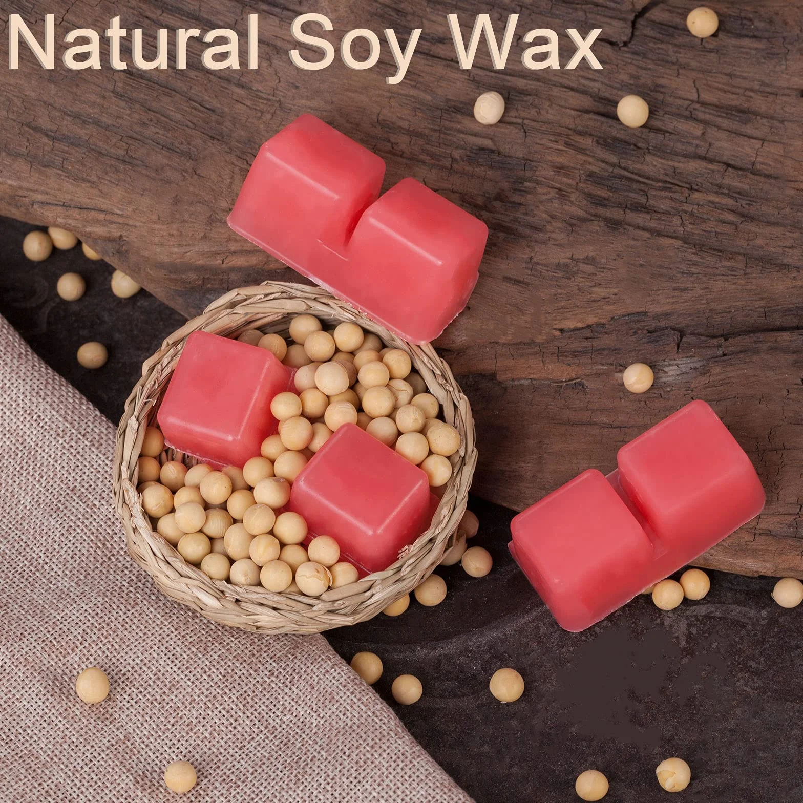 Amzeeniu Cubos de Cera 12 Paquetes Cera Perfumadas de Soya Derretida de Fragancia Cera se Derrite Velas para Fragancias de la Habitación Aromaterapia Quemador de Incienso Bloque de ​Cera Set de Regalo