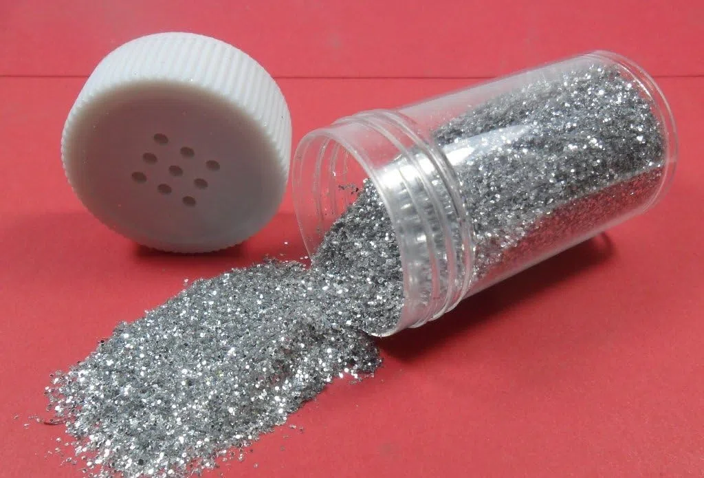 Perlin Juego creativo de purpurina fina, 12 botes de purpurina en polvo, 168 g, para manualidades y decoraciones navideñas, juego creativo (plata)