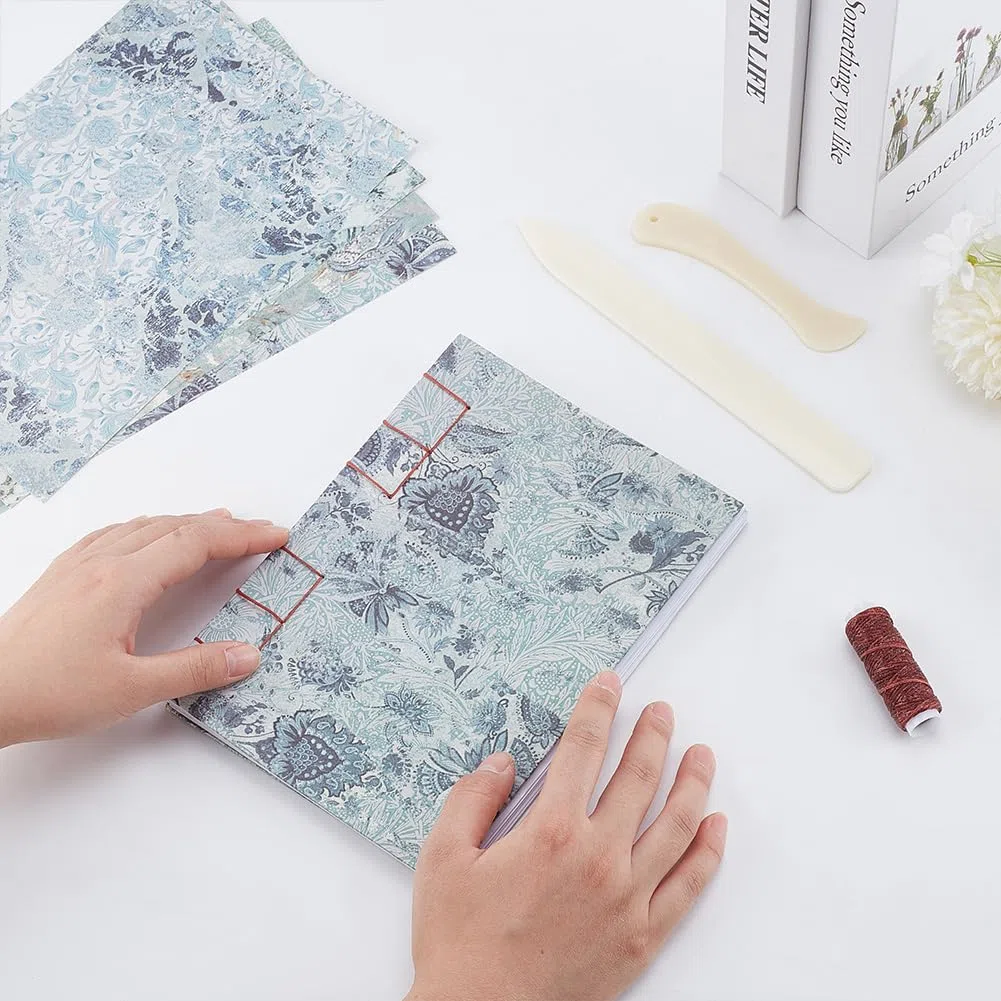 WEBEEDY 79 piezas de diario de encuadernación de libros para adultos principiantes, kit de encuadernación de estilo japonés para manualidades, manualidades y accesorios de costura, regalos de
