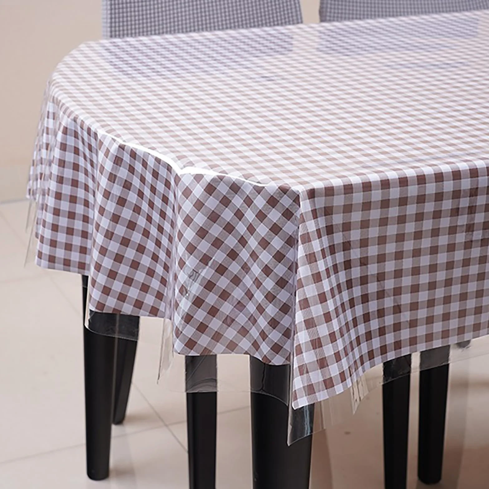 Mantel PVC Transparente, 80x160CM Mantel Transparente Mesa Rectangular, Mantel PVC Transparente, Mantel Plastico Transparente, Protector de Mesa Cocina, Lavable, Impermeable y Antibacteriano