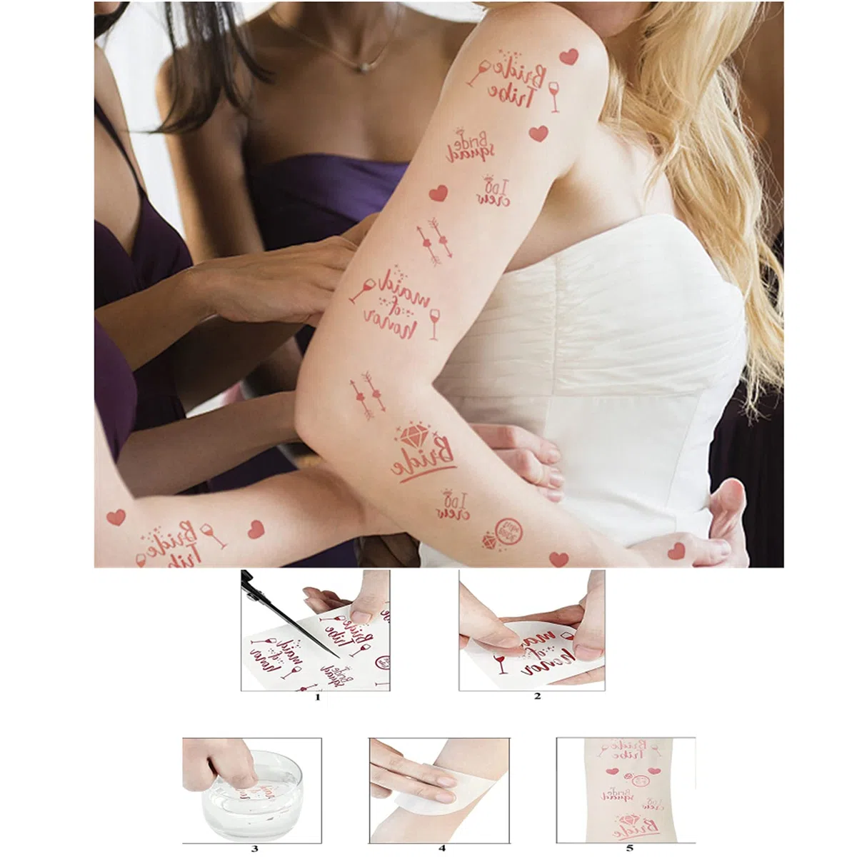 Despedida de Soltera Accesorios, 15PCS Novia to Be y Team Bride Fajas Set con 10 Team Bride Fajas, 1 Novia Faja, Velo, Diadema Tiara, Tatuajes, Insignia, Complementos Despedida de Soltera