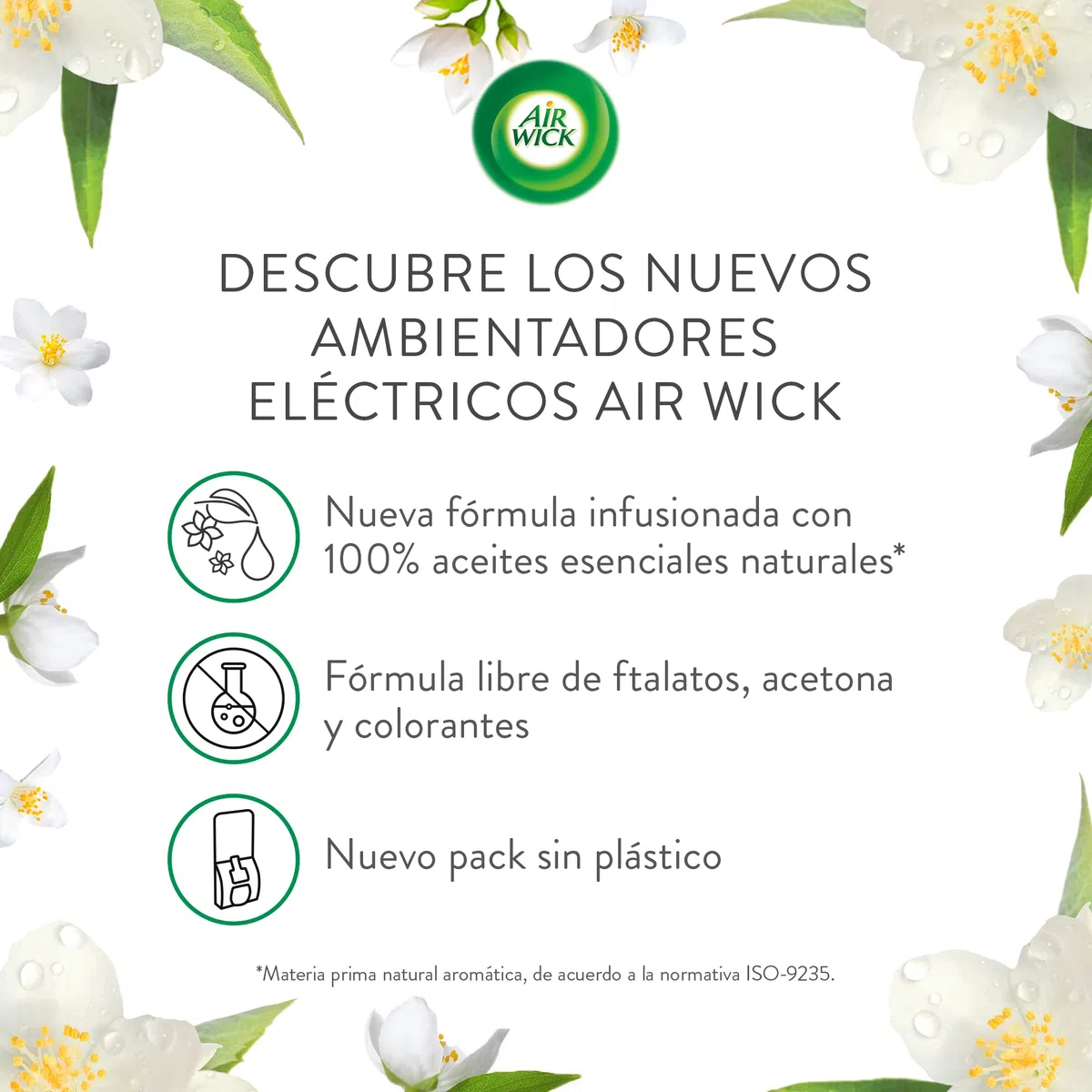 Air Wick Freshmatic - Recambios de ambientador Spray automático, Esencia para casa con Aroma a White Bouquet, Blanco, 1 Unidad (Paquete de 6)