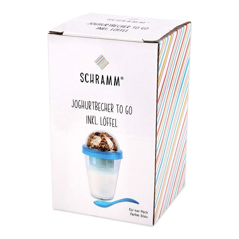 4 vasos de cereales con tapa, varios colores, 4 colores, incluye cuchara y tapa con depósito para cereales