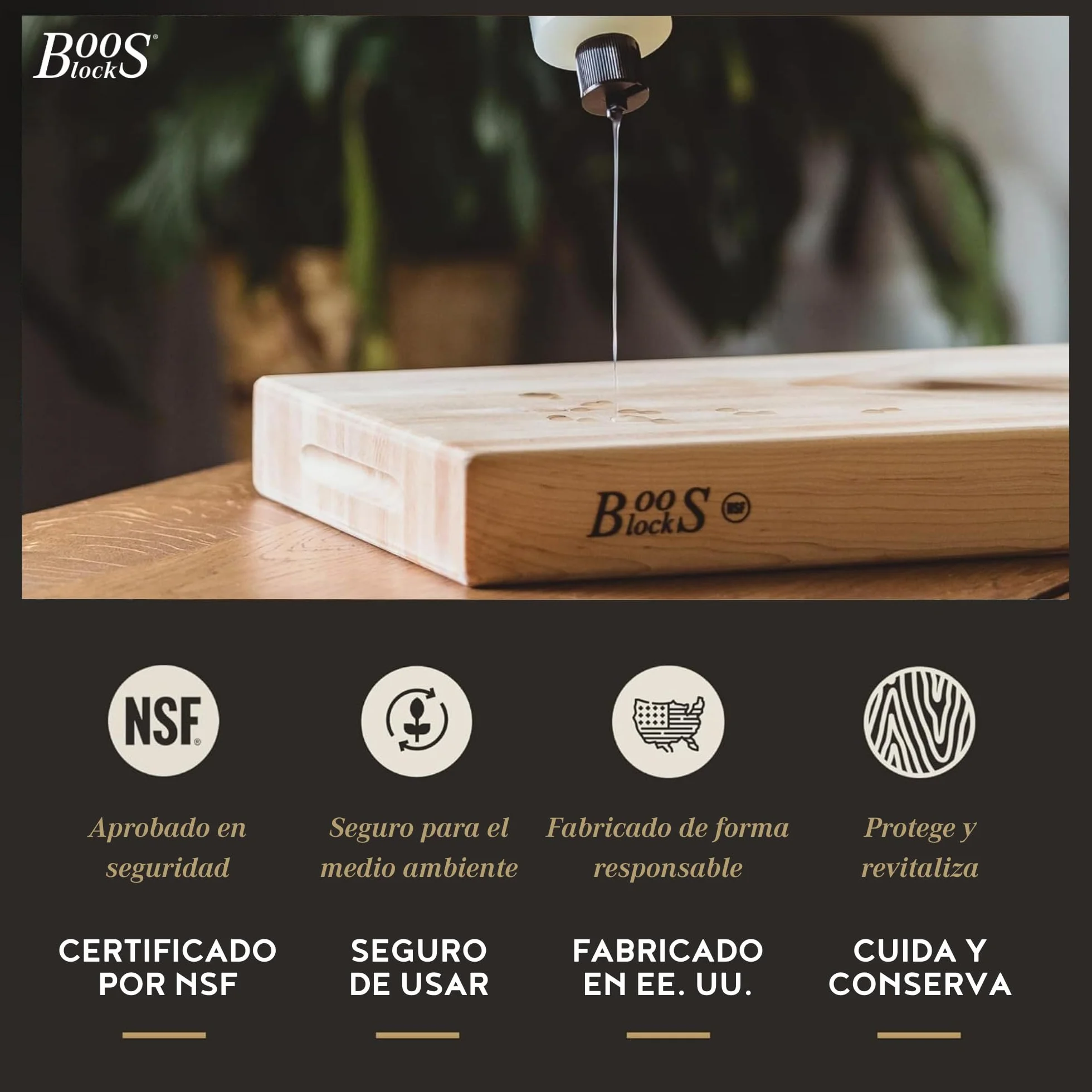 Boos Block Mystery Oil (473 ml) - Aceite Tablas de Cortar - Aceite Mineral para Madera - Oleo Mineral Alimentario