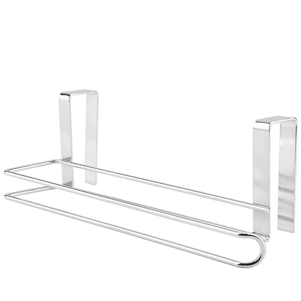 TOPINCN Dispensador De Rollos De Cocina Acero Inoxidable Puerta En Rollo Soporte De Papel Debajo De La Unidad De Armario Estante De Toalla Colgador
