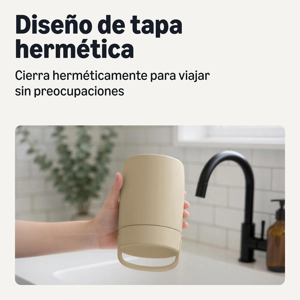 Amazon Basics Tarro Aislante de Acero Inoxidable para Alimentos Fríos y Calientes, a Prueba de Fugas, 473ml, Gris Lino