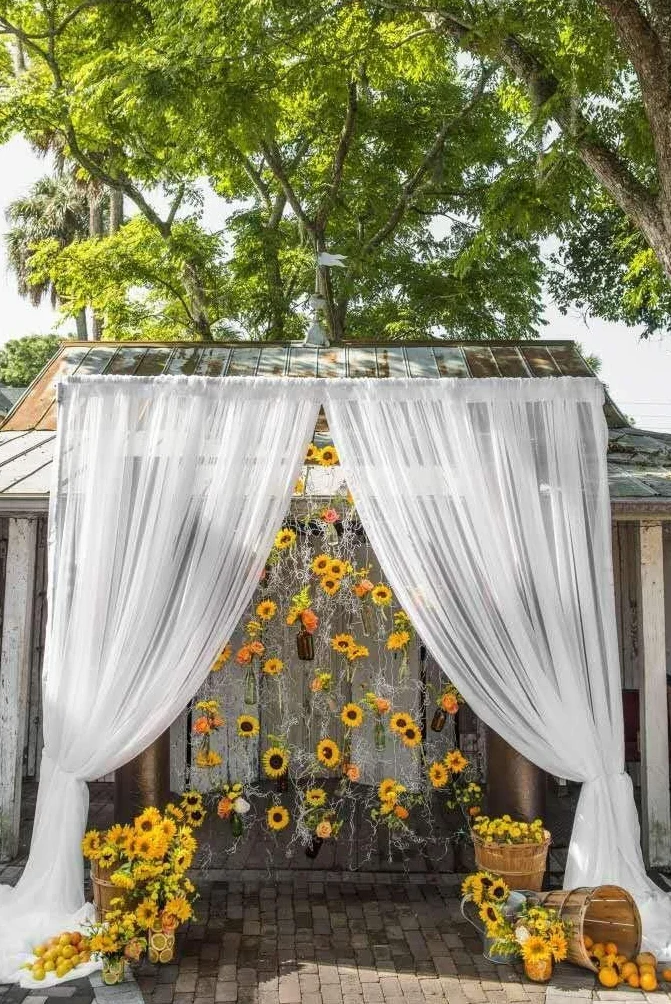 Laelfe 8 Piezas Girasoles Artificiales Grandes, 45 cm Flores Girasoles Amarillas de Plástico para Decoración de Hogar, Arreglos de Bodas, Fiestas de Cumpleaños y Mesa