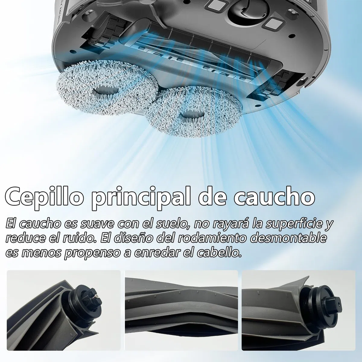 17 Piezas de Accesorios para Dreame L10s Ultra Gen 2, L10s Pro Ultra Heat, para Mova E30 Ultra Aspirador, 1 Cepillo Principal, 4 Toallas, 4 Filtros, 4 Bolsas de Polvo, 4 Cepillos Laterales