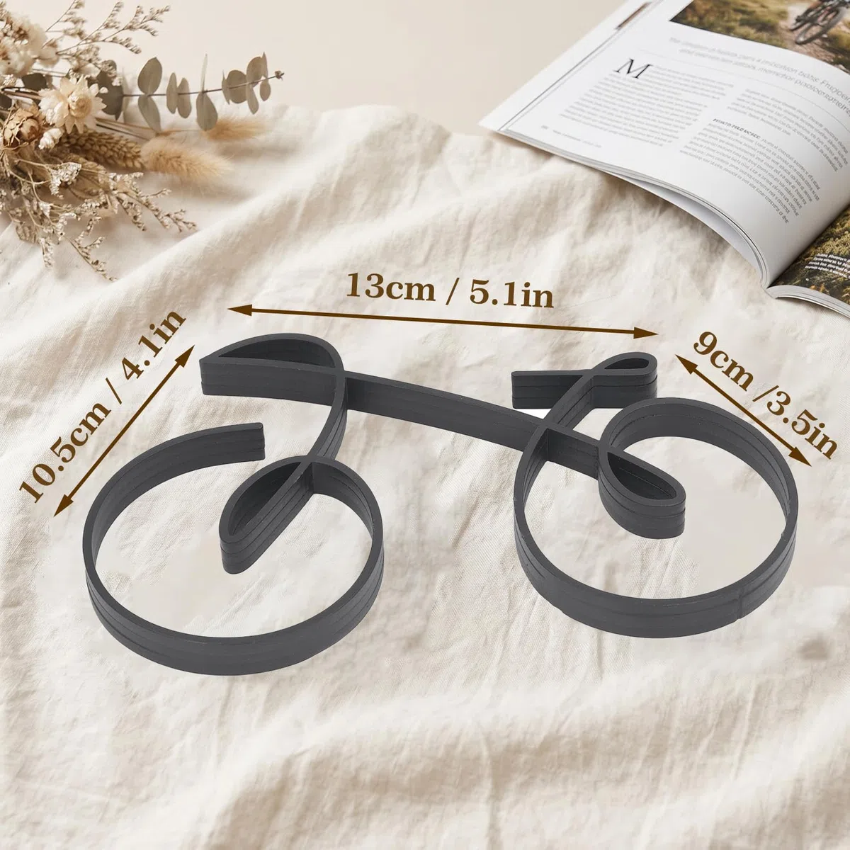 Tissting Escultura Bicicleta Estatua Decorativa Bicicleta de Hierro, Modelo de Bicicleta de Metal, Estatuilla ArtíStica Decoración del Hogar para Corredor Entusiasta Bicicleta