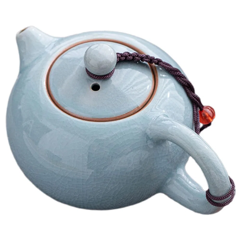 IMIKEYA tetera de ceramica tetera floreciente beber té pequeña suelta portátil de salón de té jarra de te de viaje china cerámica