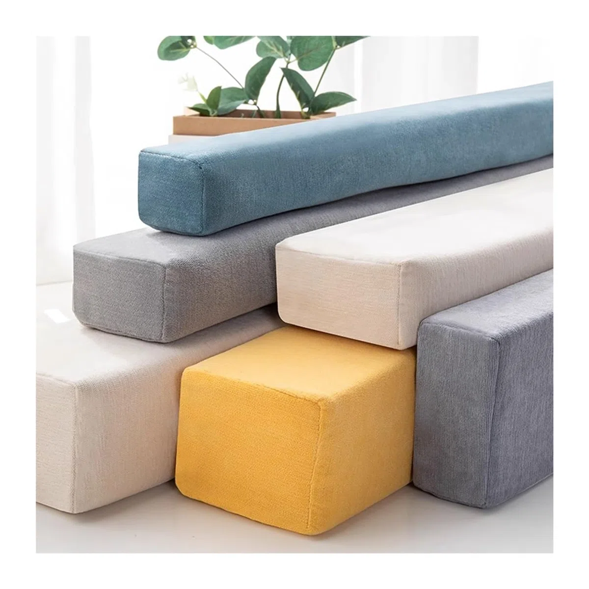 Tamaño Personalizado Relleno para Huecos De Cama, Almohada para Cabecero Almohada para Reposabrazos Cojines para Sofá, Cama Individual/Doble/King Conector para Colchón