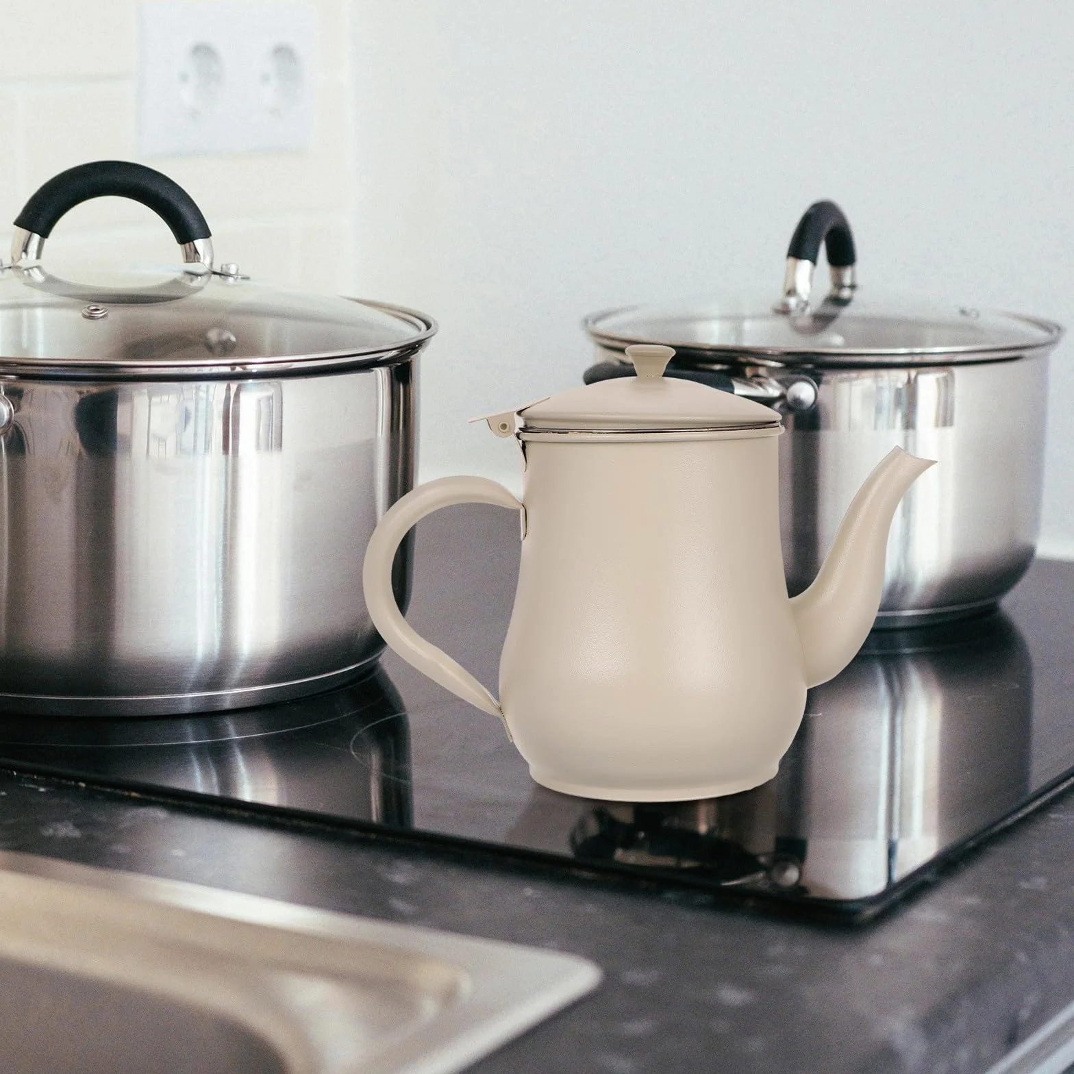 Aceitera y Drenaje sin Goteo con Filtro Integrado de Acero Inoxidable Metal Varios estilos y Capacidad de 500ml con Diseño Antideslizante para Cocina y Uso Doméstico