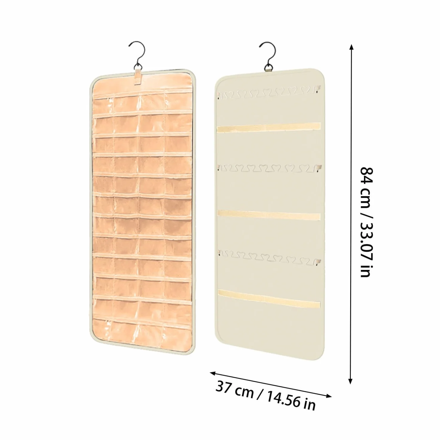 Organizador de joyas para armario, expositor para guardar joyas, colgador para pendientes, colgador de pared para collares de mujer, organizador colgante para joyas, soporte para collar de armario
