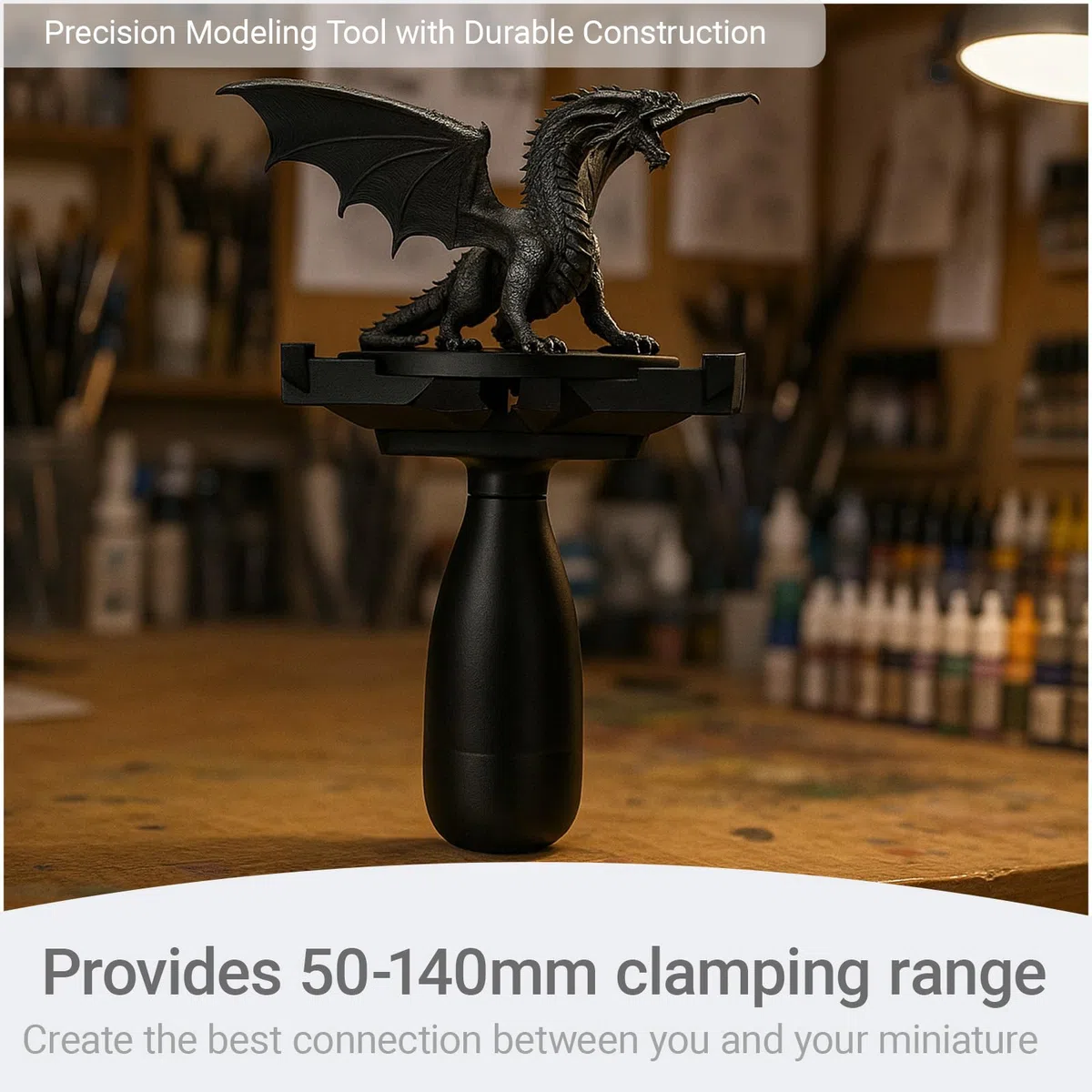 Mango de pintura Warhammer, caja de pintura en miniatura, DND, modelo a escala, figuras de fantasía, accesorios de juego de guerra (grande)