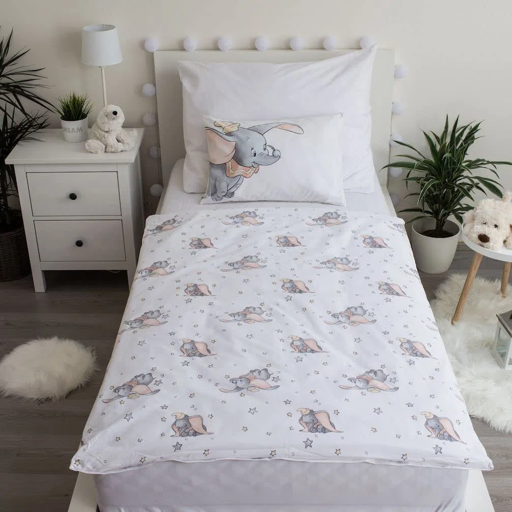 Jerry Fabrics Disney Pościel dziecięca Disney Dumbo 100 x 135 cm 100% bawełna