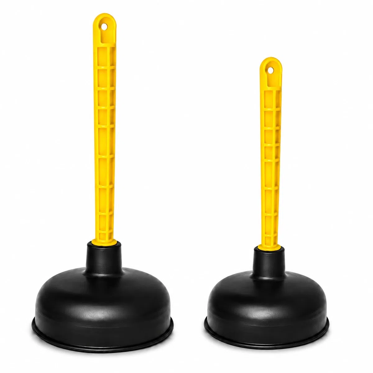 Juego de 2 desatascadores de goma para fregadero de 11,5 cm y 14 cm, herramienta de desbloqueo de drenaje de baño resistente para desatascar el émbolo de drenaje de ducha para desatascador de