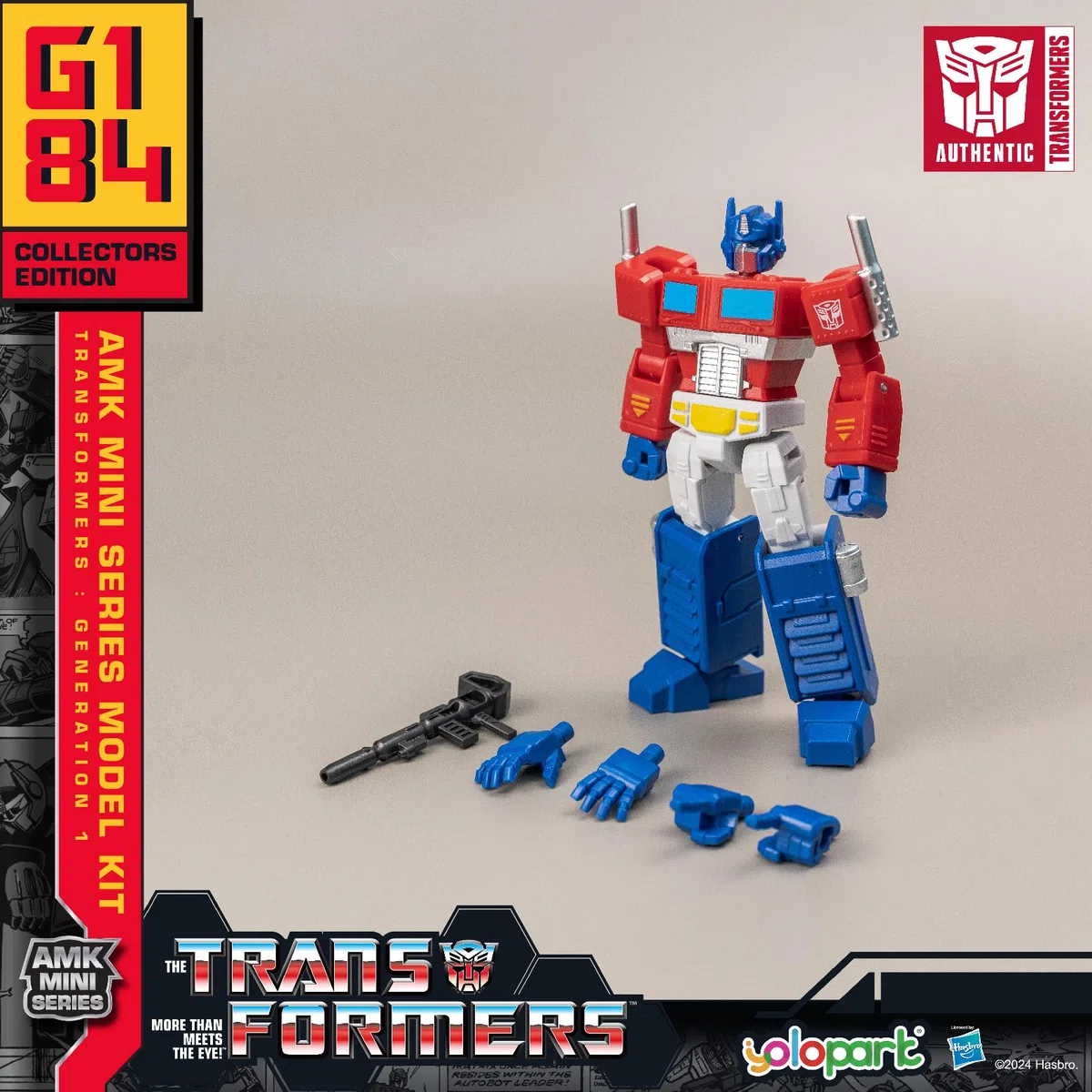 YOLOPARK amkmini Series Optimus Prime Model Kits Transformer Toys
