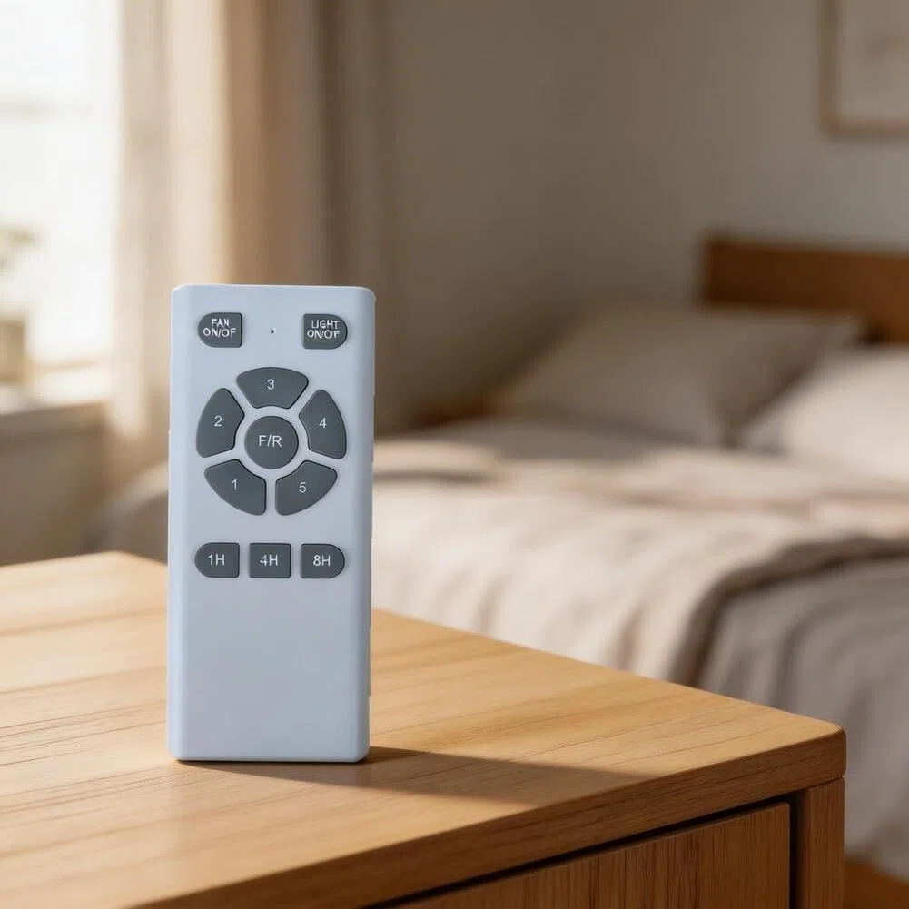Mando a Distancia de Plástico para Ventilador de Techo Iluminado, Tecnología de Frecuencia Variable, Accesorio Compatible con Modelos G, Blanco
