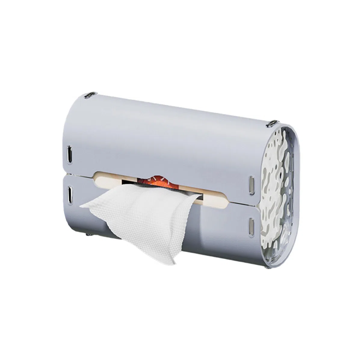 Dispensador de pañuelos montado en la pared con ventosa, organizador de toallas de papel, suministros de baño, dispensador de toallas de papel montado en la pared