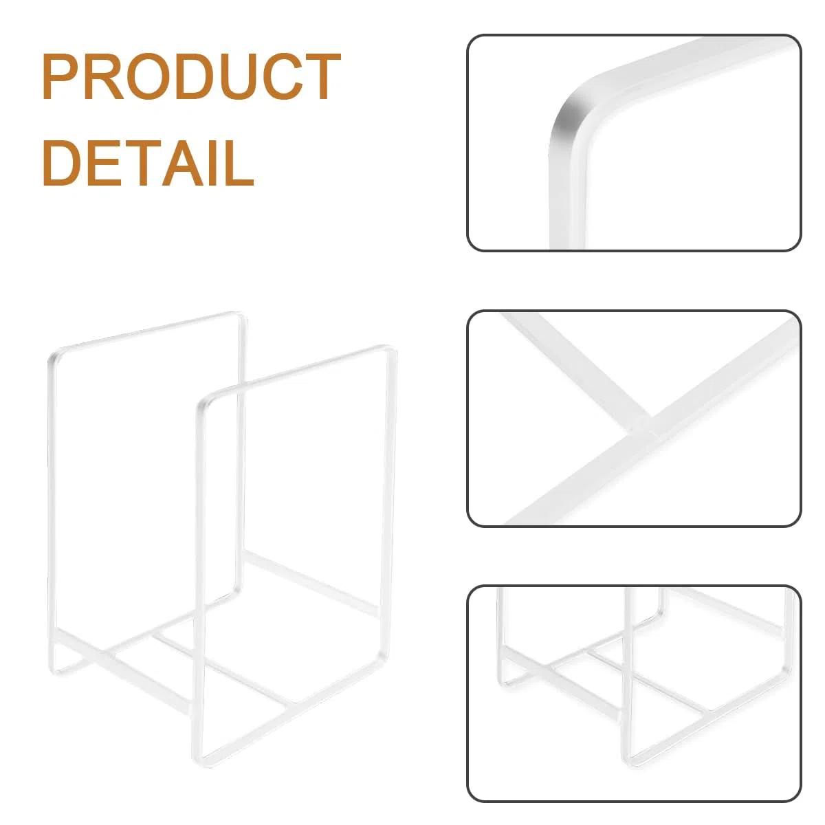 3 PCS Organizador Platos Armario Cocina, Metal Soporte Platos, Plateros de Cocina, Soporte para Platos Upright, Plateros de Cocina Mueble, Organizadores de Cocina (white)