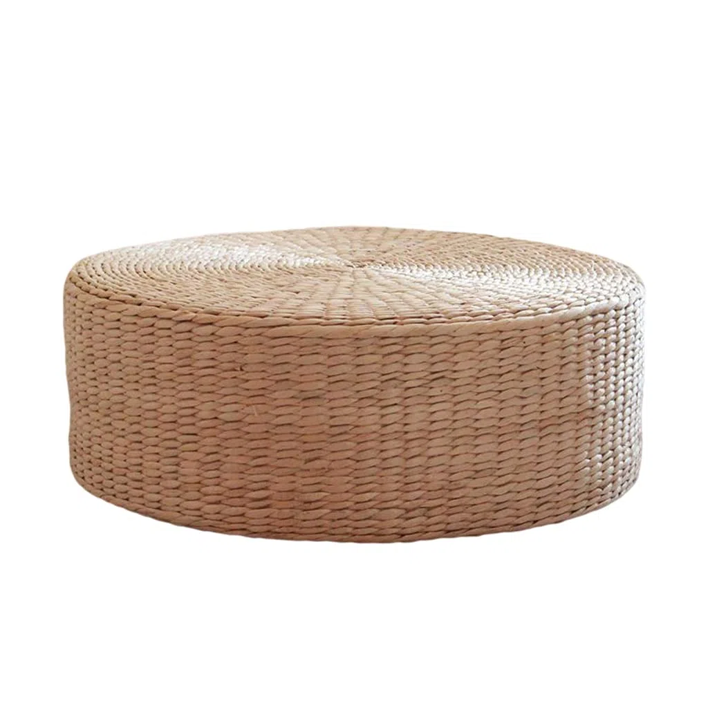 LOVIVER Cojín de de Paja Hecho Moderno - japonés (diámetro 40 cm)