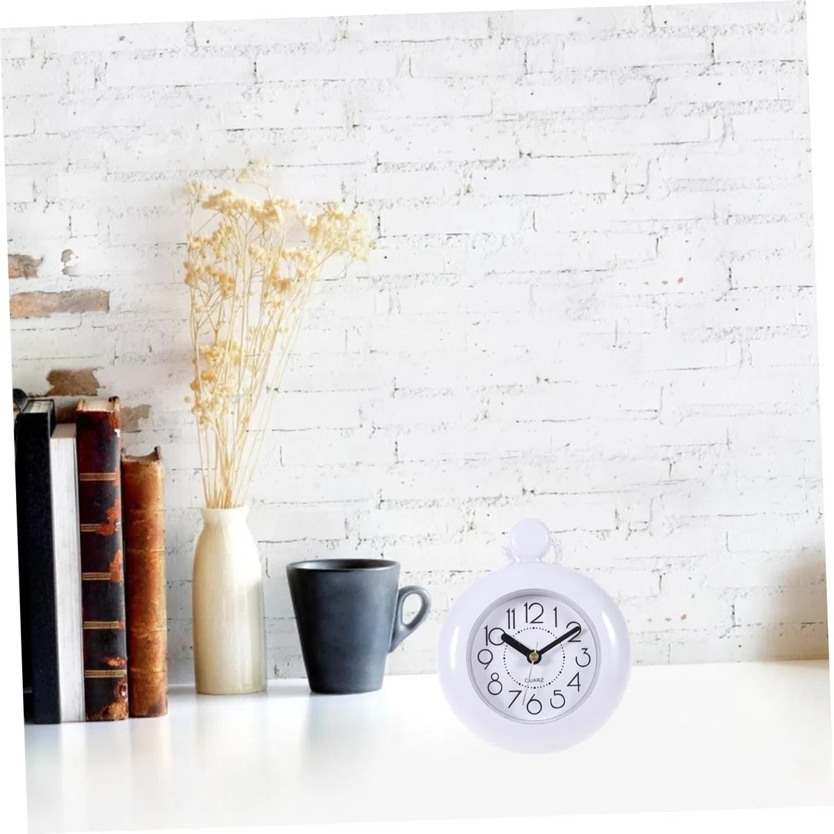 Garneck Reloj De Pared para Baño Impermeable con Diseño Colgante Ligero Ideal para Decoración En Ducha Sauna Y Piscina Funciona con Pilas