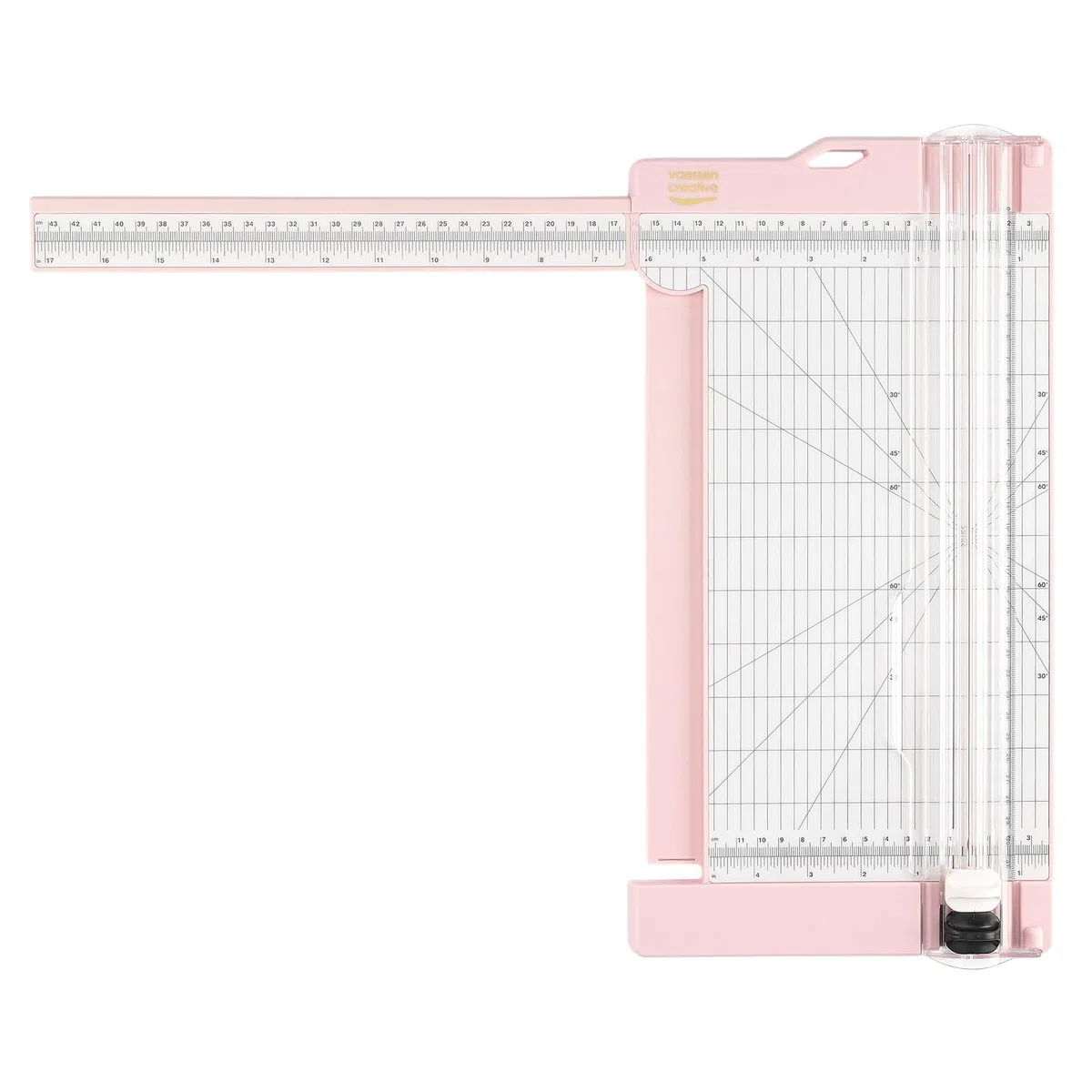 Vaessen Creative Cortadora de Papel y Base para Marcar, 15,2 x 30,5 cm, Scrapbooking, Creación de Tarjetas y Otras Manualidades, Rosa