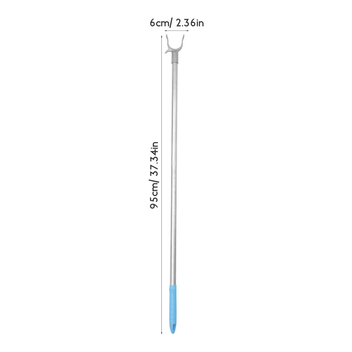 iplusmile Varilla Extensible de Acero Inoxidable para Ropa con Gancho Barra Resistente para Colgar Prendas Armarios Altos Estantes Superiores y Facilitar el Colgado el Hogar