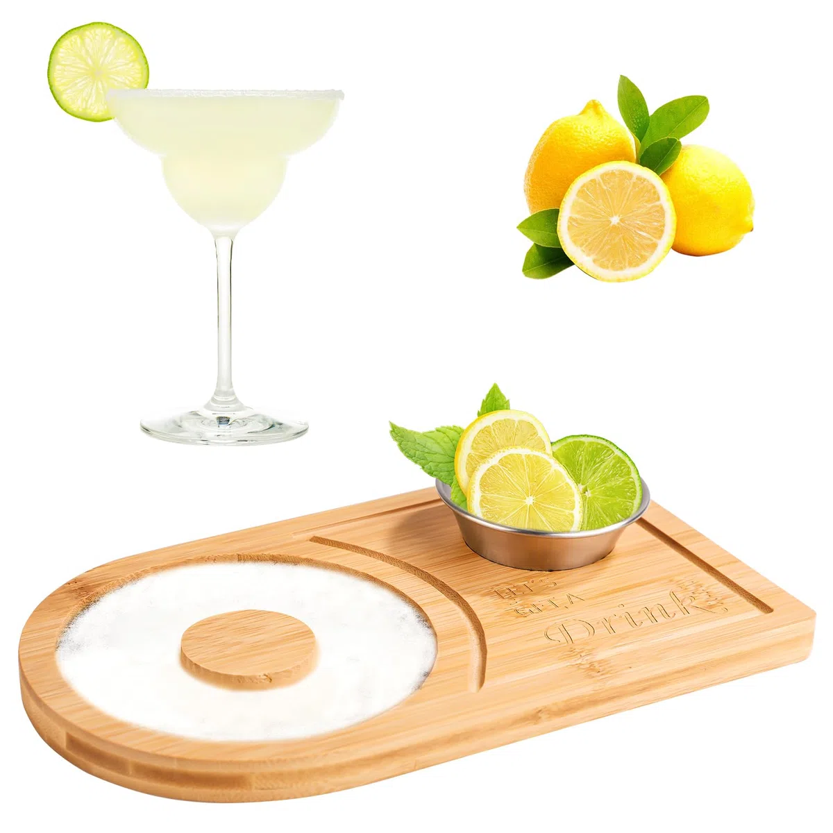 NQEUEPN Juego Escarbador Sal Margaritas, Juego Escarbador Sal Margaritas con Cuenco Acero Inoxidable Juego Escarbador Sal Cócteles Juego Escarbador Sal Azúcar Margaritas Barra Casa