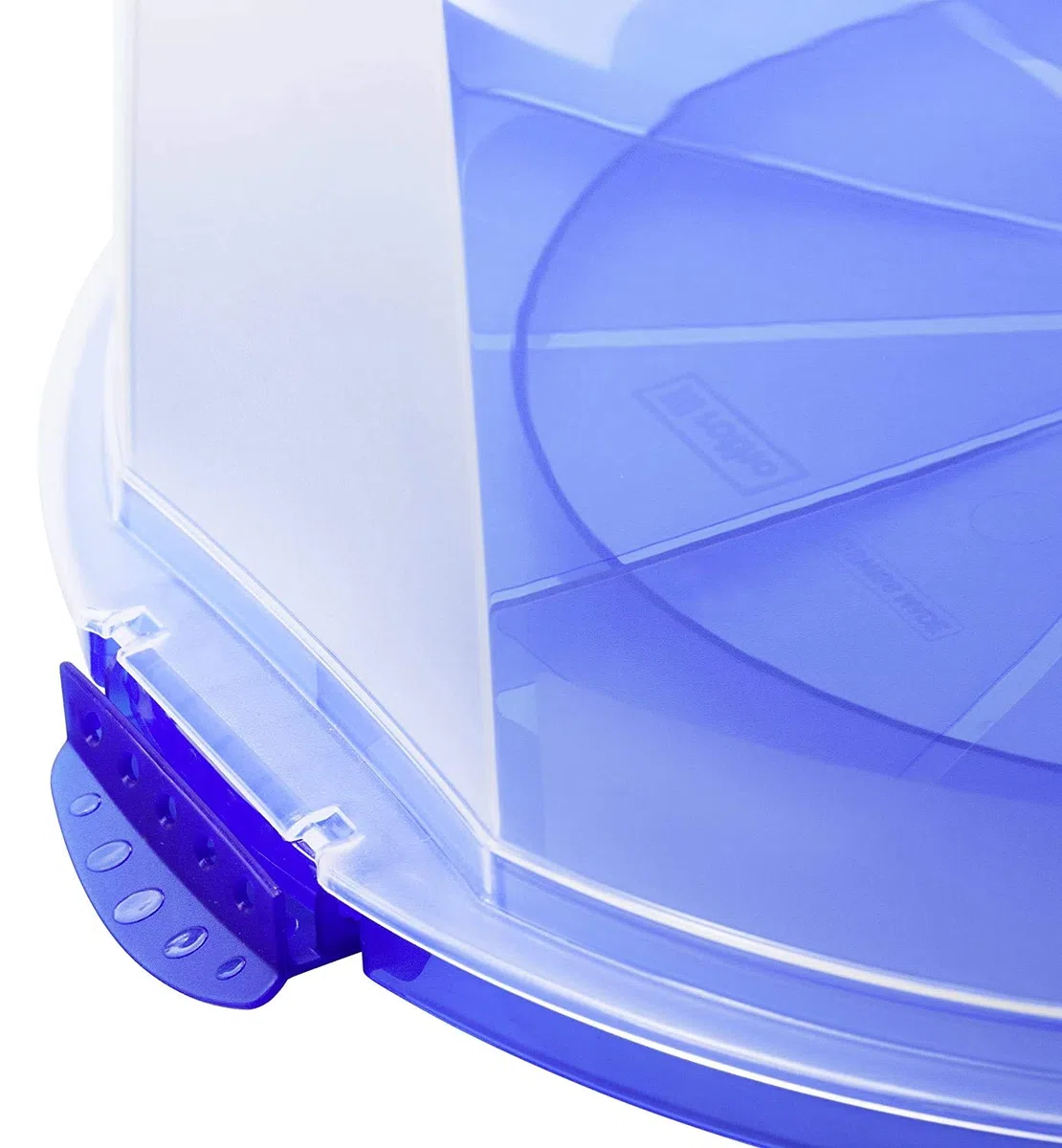 Rotho Fresh, campana de alta torta con capucha y asa de transporte, Plástico PP sin BPA, blanco, transparente, 35.5 x 34.5 x 16.5 cm