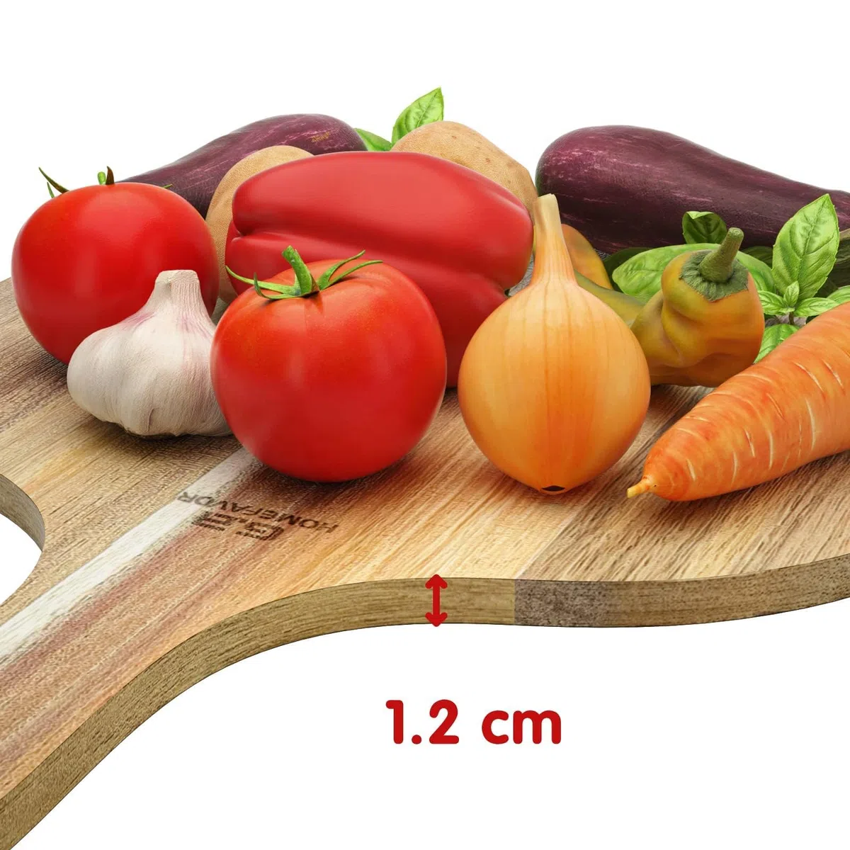 G.a HOMEFAVOR Pizza Slider Wood 12" Pala de Madera de Acacia Tabla de Cortar Accesorios Profesionales para Horno de Pizza en Casa